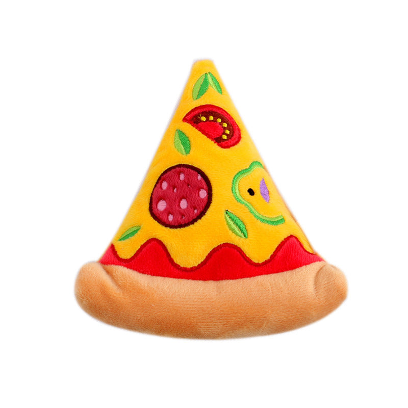 Hamburger Pet Plush Toy Vocal Fries / Hamburger / Milkshake Cup / Pizza